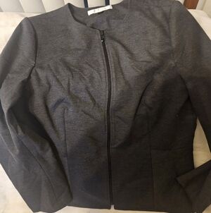 Tahari Sophisticated Women's Charcoal Blazer